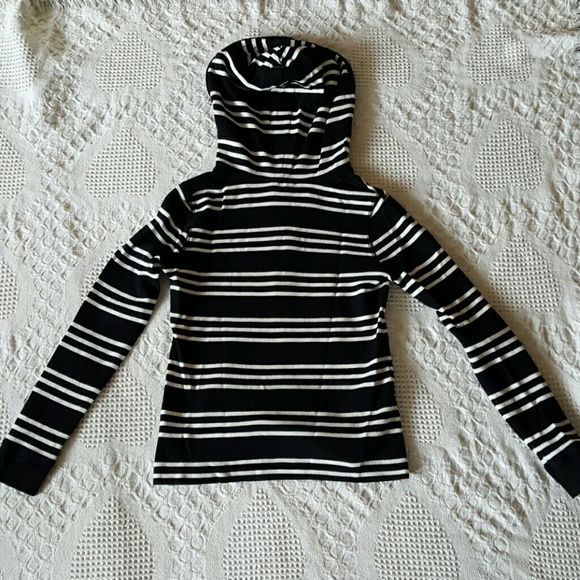 Charter Club Striped hooded top - Picture 4 of 4